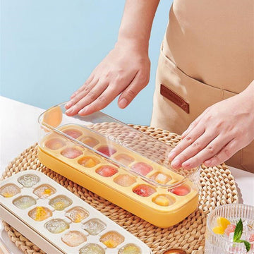 Press-Type Silicone Ice Cube Tray