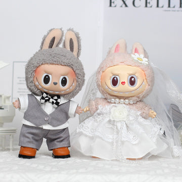 Remarkable™ Labubu Doll Wedding Dress Suit