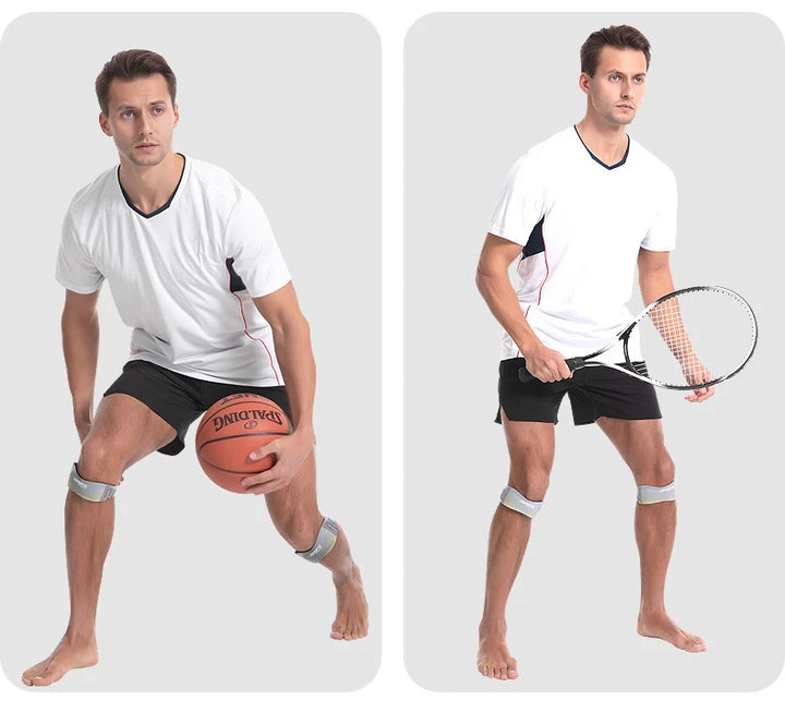 Knee Strap tampak depan saat dipakai