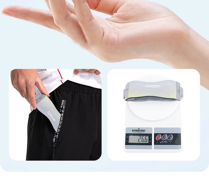 Orang Indonesia berjalan nyaman pakai knee strap