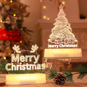 Christmas 3D  Acrylic LED Decoration Lamp